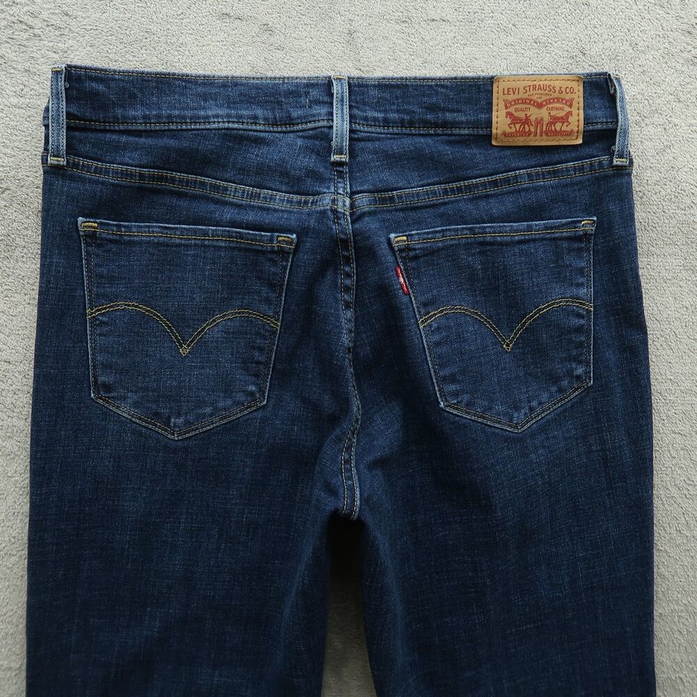 Levi's 314 Jeans Women's Size 30 Blue Mid-Rise Shaping Straight Denim 29" Inseam - Picture 15 of 16